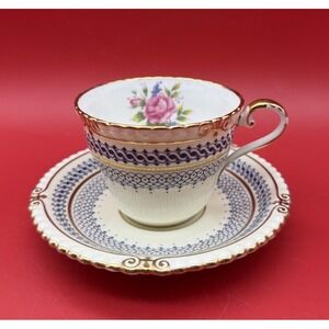RARE Vintage/Antique Aynsley England Tea Cup And Saucer Clarendon